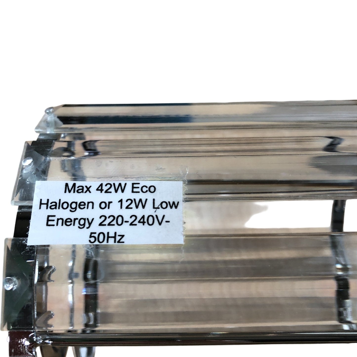 Crystal Glass Pendant Light Shade Maximum 42W Eco Halogen Lighting 4" x 5"