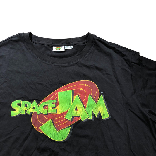 Space Jam XL Men's Black T-Shirt Short Sleeve Graphic Tee Cotton 100%