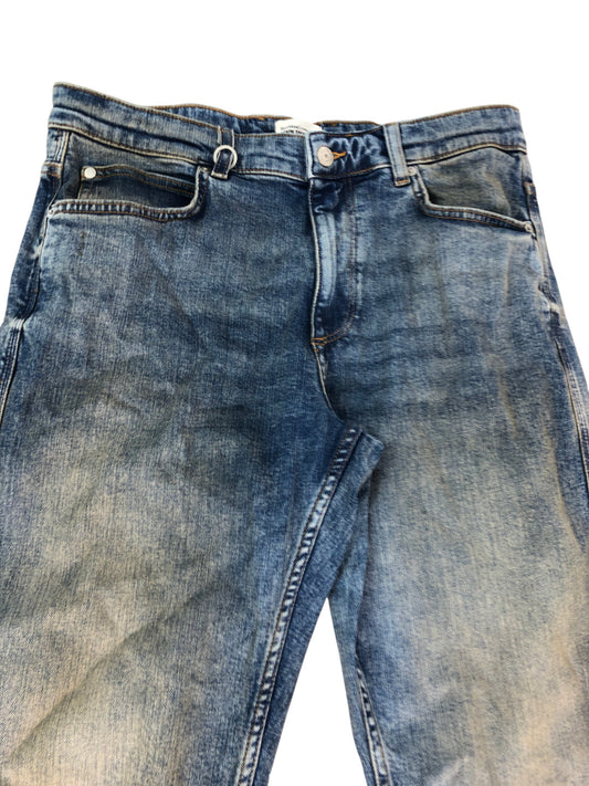 River Island Tapered Jeans W32 L32 Men's Blue Wash Casual Stretch Fit