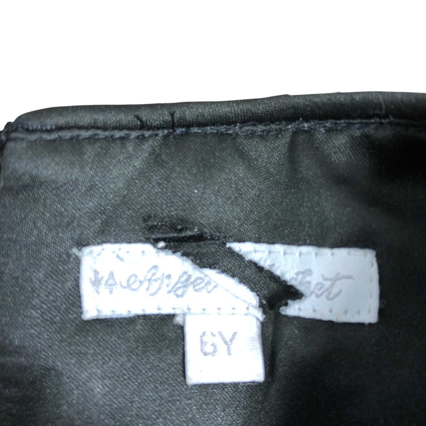 Angel & Rocket Black Sequin Dress Size 6Y Puff Sleeve Formal Occasion Party Wear