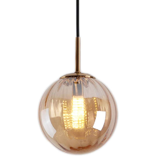 Amber Glass Globe Kitchen Island Light Fixture Model KY149 New Ceiling Pendant