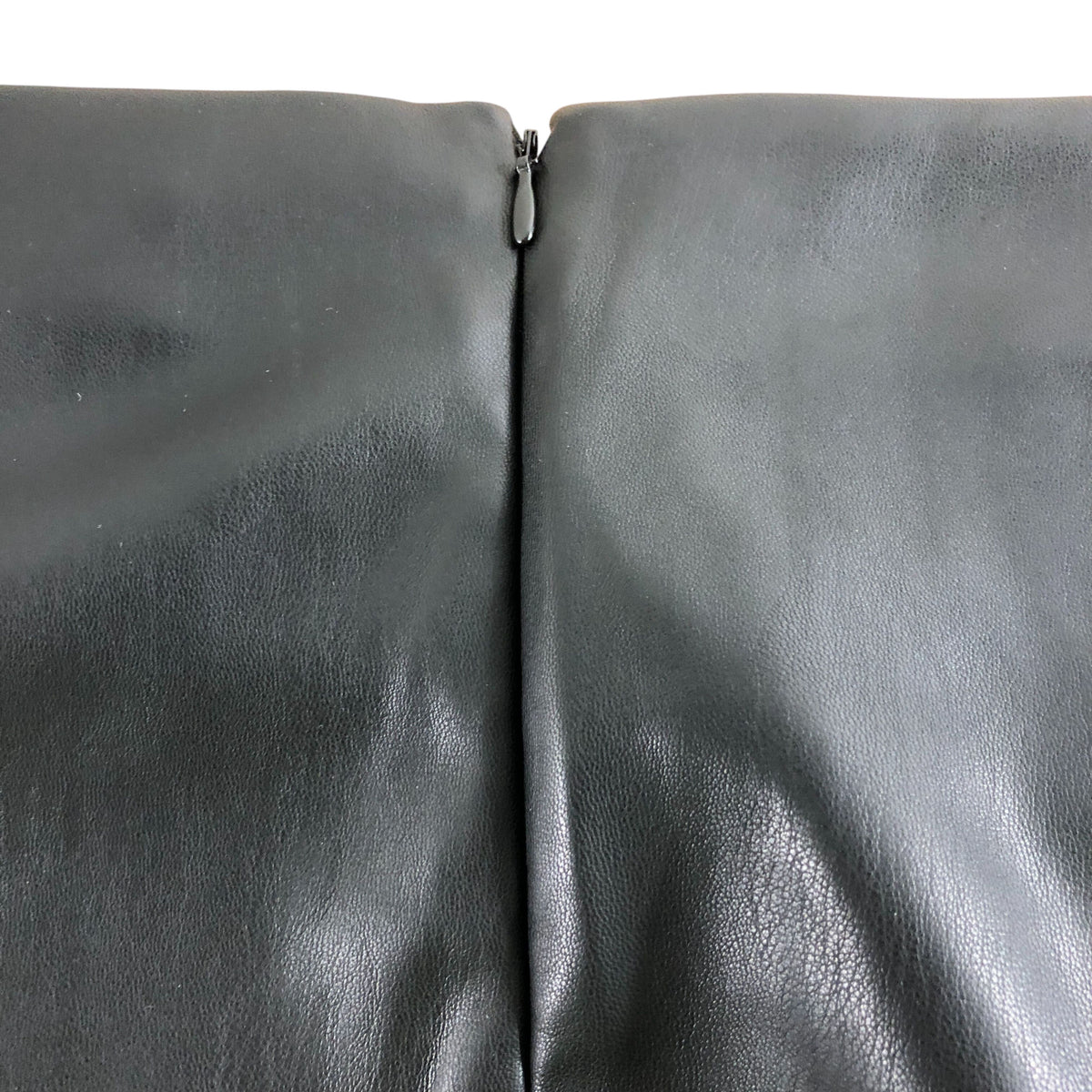 River Island Black Faux Leather Midi Skirt UK18 Women's Wrap