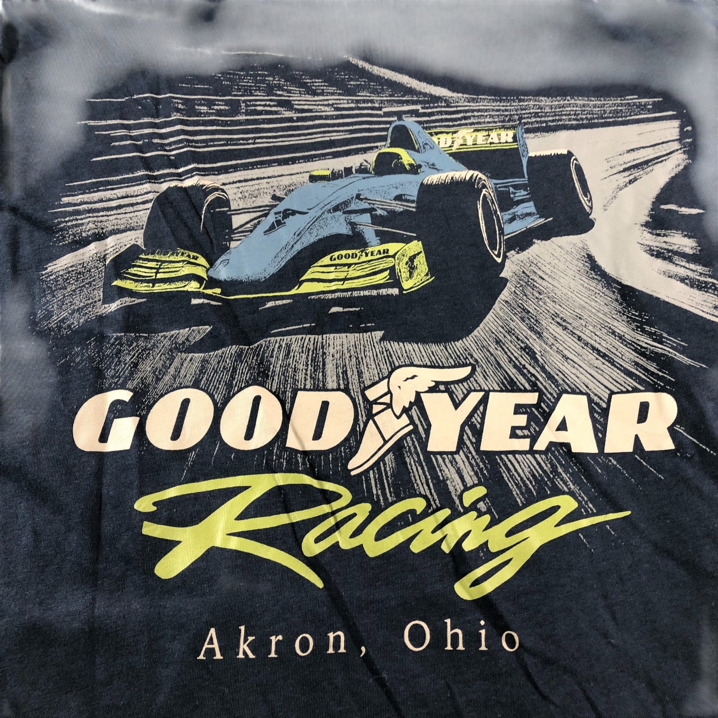 Good Year Navy Racing T-Shirt - Size XL