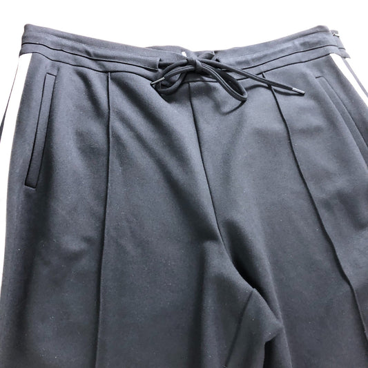 Branded Black Side Striped Flared Joggers - Size 18