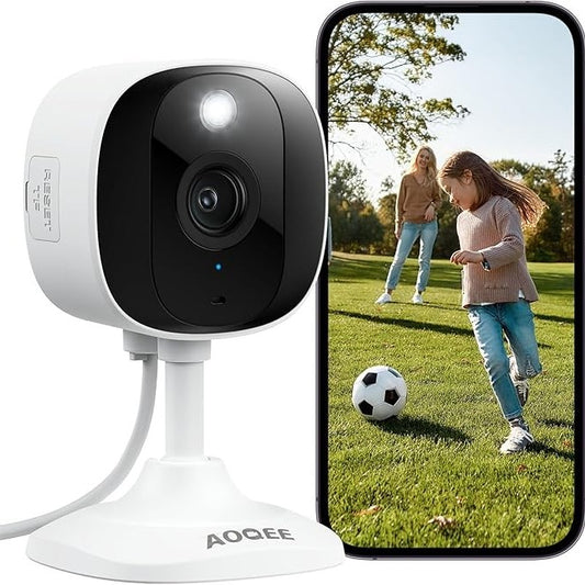 AOGEE C1 2K Indoor Outdoor Wi-Fi Security Camera Smart Home IP65 Waterproof