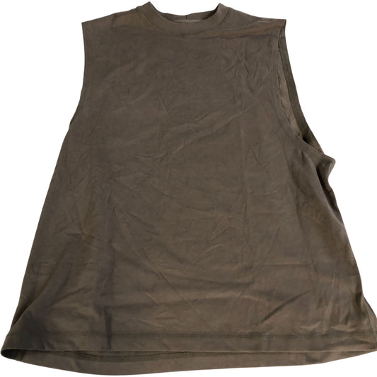 River Island Sleeveless Top 100 Cotton Men Casual Wear Medium Green