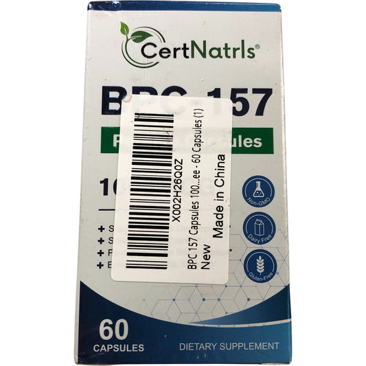 CertNatrIs BPC 157 Dietary Supplement 60 Capsules Non GMO Gluten Free 1000MCG
