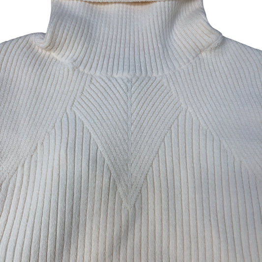 River Island Cream Ribbed Roll Neck Jumper Women's Sweater