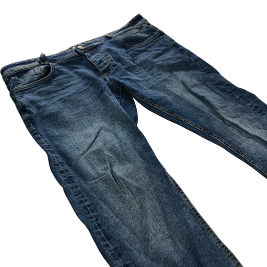 Crosshatch Men's Slim Fit Jeans Authentic Denim Blue 38W 27L