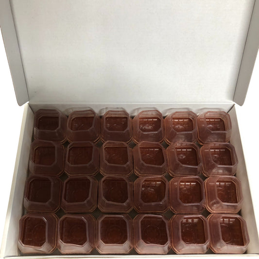 24 Pcs Chair Leg Floor Protectors Transparent With Cork Base 3.2cm x 3.2cm