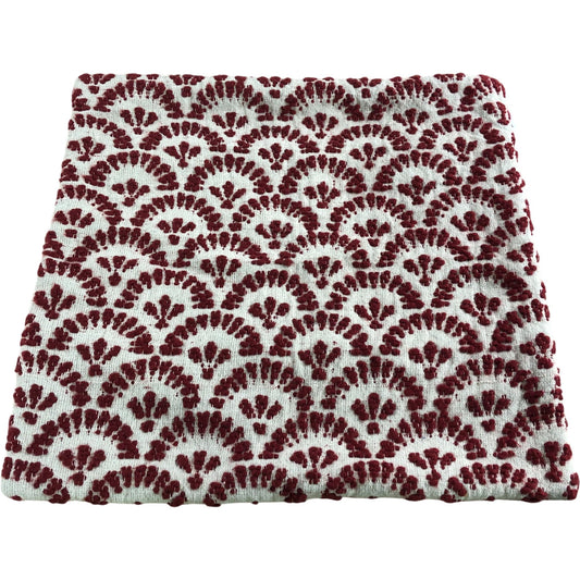 Cushion Cover Red Fan Jacquard 45 x 45cm