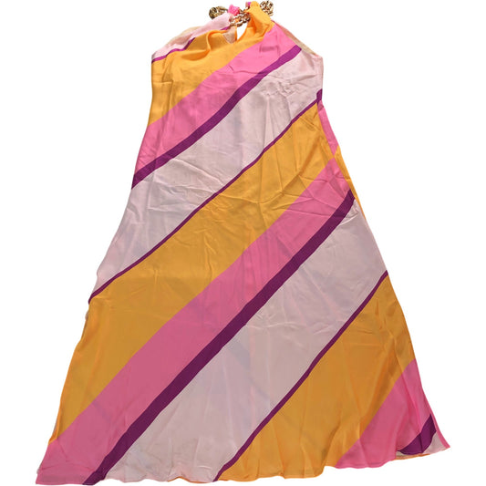 River Island Maxi Dress UK16 Women's Multicoloured Sleeveless V Neck