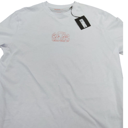 River Island El Cielo De Las Palmas T-Shirt XL Men's Regular Fit White