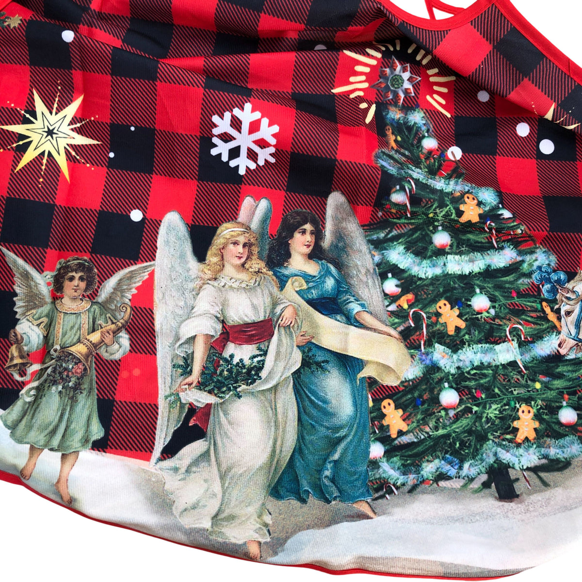 Festive Red Christmas Tree Skirt 122cm