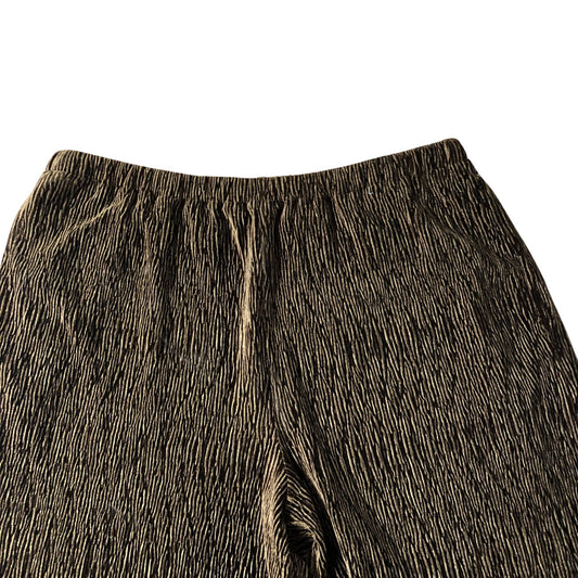 Women's Trousers Bronze Striped Stretchy Fabric Casual Wear 12 Regular