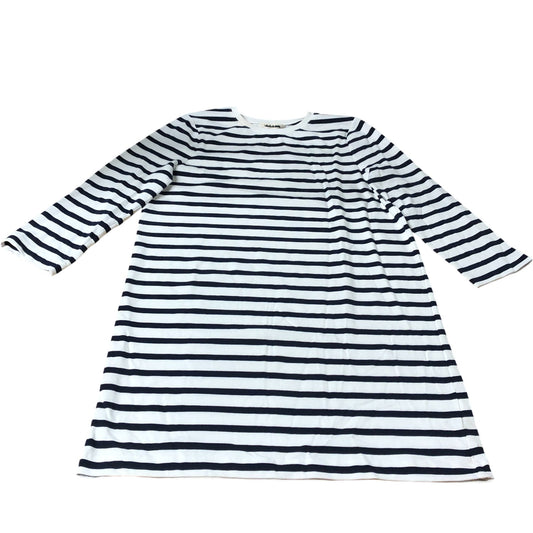 Branded Navy Stripe Dress - Size 14 R