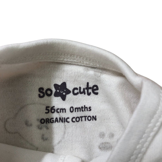 So Cute Baby Bodysuits 0-3 Months 62cm & 0 Months 56cm Winter Theme Design