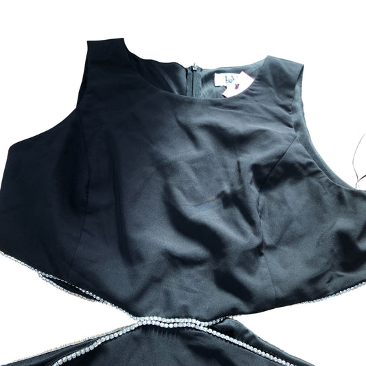 Black Cut Out Dress UK18 Women's Elegant Evening Wear
