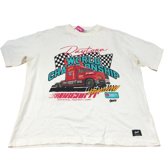 Daytona World Championship T-Shirt Men's Cotton Red Truck Graphic Size M