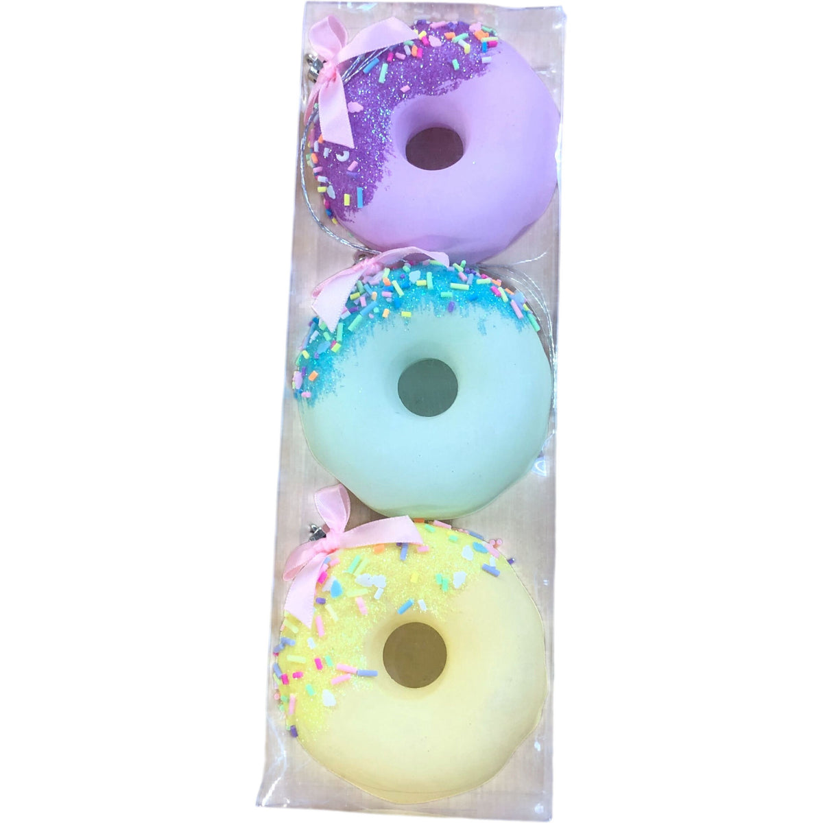 Donut Christmas Tree Ornaments Three Pieces