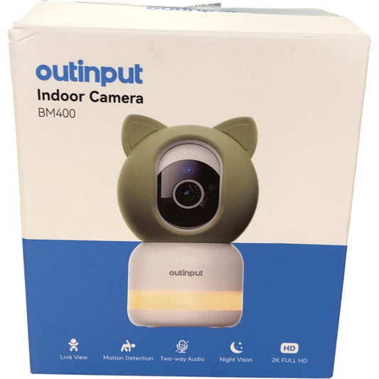 Outinput Indoor Camera BM400 HD Night Vision Motion Detection Two Way Audio