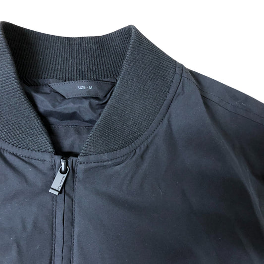 Massimo Dutti Bomber Jacket Size M Men's Black Lightweight Full Zip Casual Wear