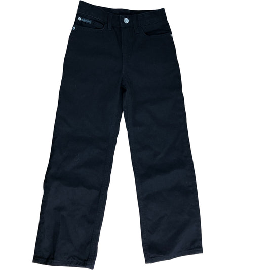 Calvin Klein Jeans Women's Black Slim Fit Size UK8 Cotton Trousers