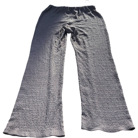 River Island UK12 Women's Brown Textured Lounge Trousers Elasticated Waist