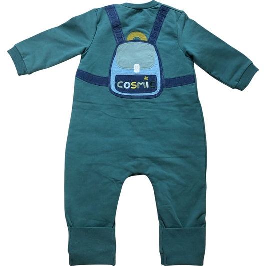 Mayoral Baby One Piece 2-4 Months Green Cosmic Applique Long Sleeve Playsuit