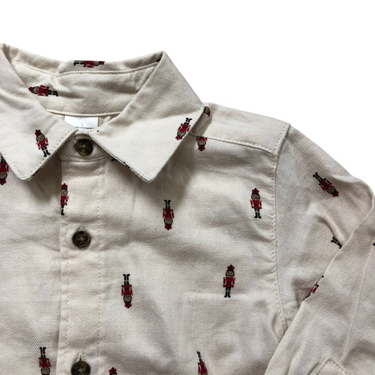 Carter's Child Of Mine Nutcracker Print Shirt 2 Years Toddler Long Sleeve Cotton