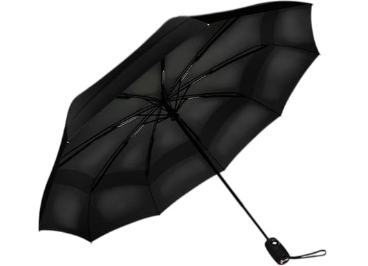 Repel Travel Umbrella Automatic Open Close Compact Lightweight Black