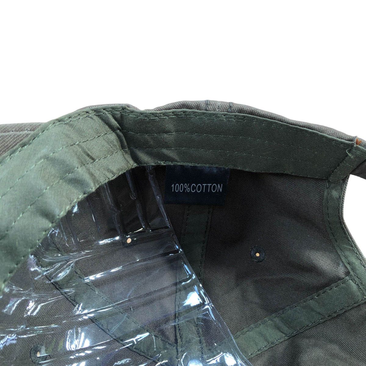 Baseball Cap 100% Cotton Green Adjustable Unisex Outdoor Hat