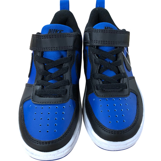 Nike HM6298 480 Air Kids Trainers UK10.5 Black Blue Non Leather Comfort