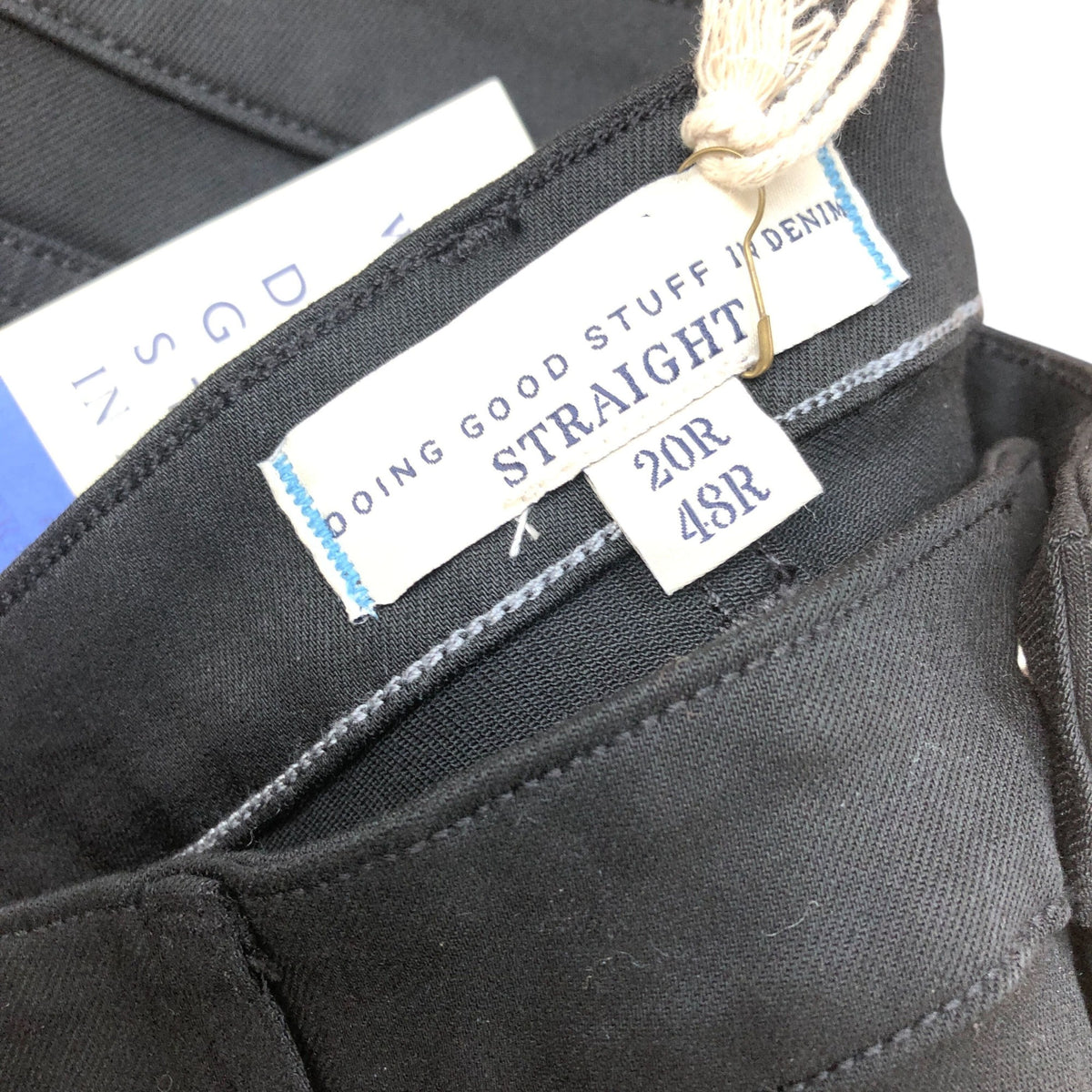 Straight Fit Black Denim Jeans Size 20