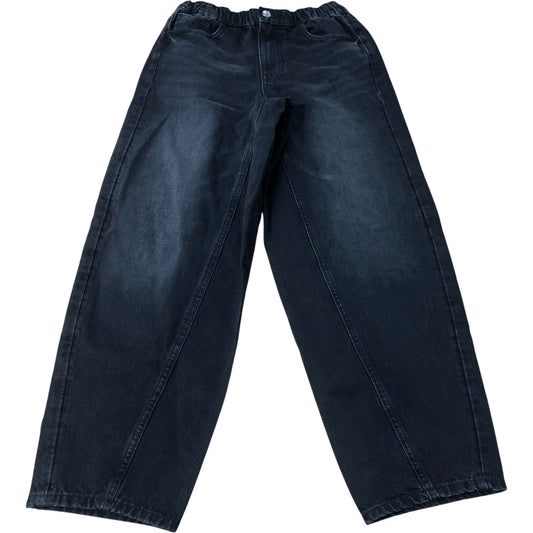 River Island Barrel Leg Black Jeans Size 6 Long