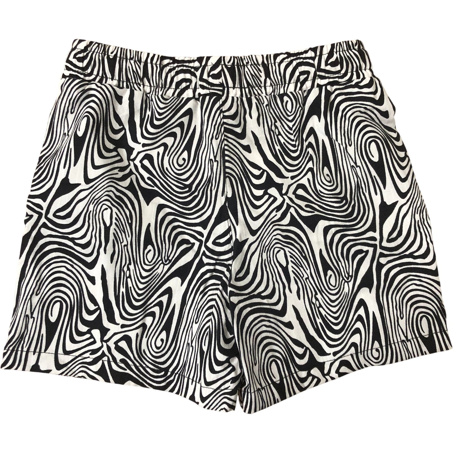River Island Mini 18-24 Months Boys Black And White Swirl Pattern Shorts