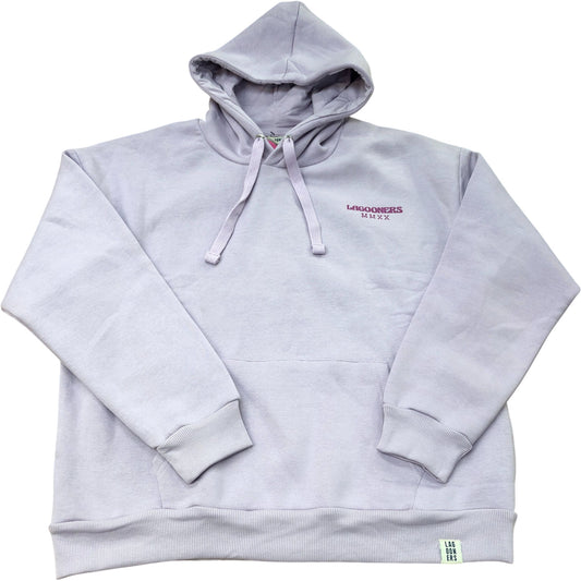 LAG00NERS MMXX Lilac Graphic Print Hoodie Size 12
