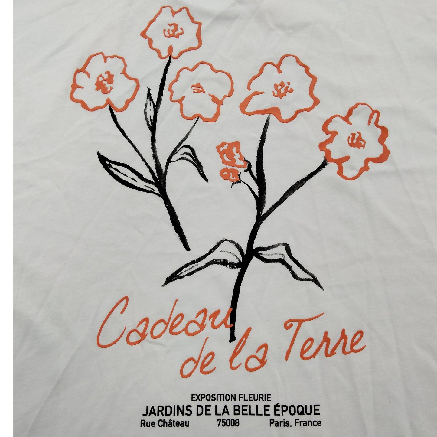 River Island White T-Shirt XL Men's Casual Floral Print Short Sleeve Top