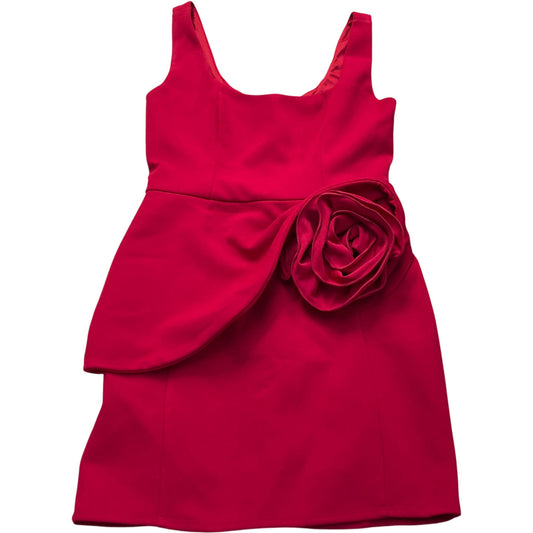 River Island Skater Dress Red Floral Detail