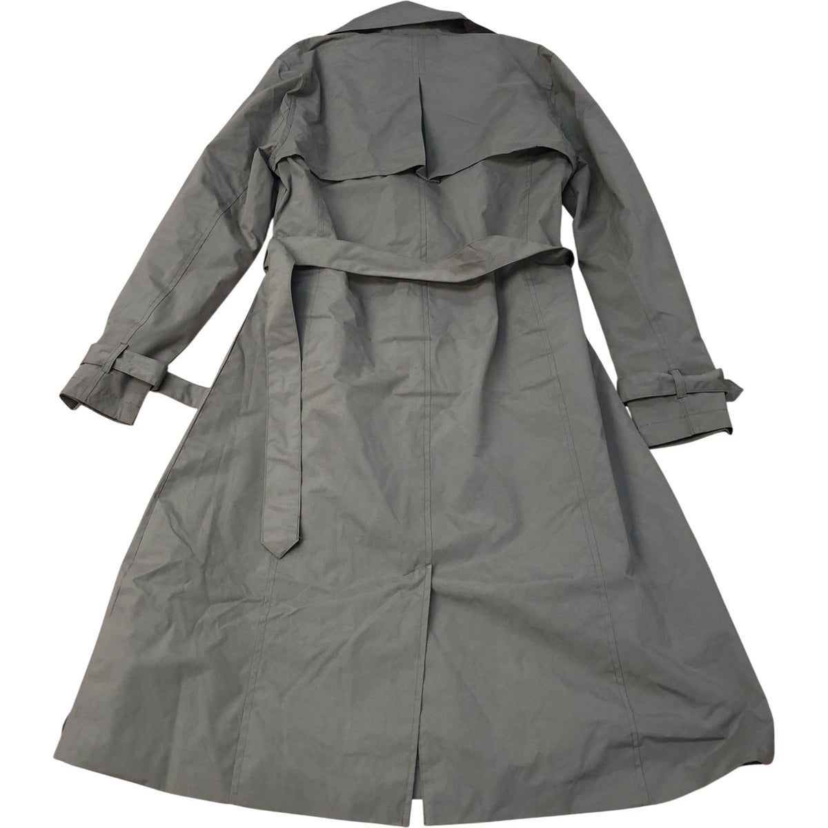 Brave Soul Olive Green Double Breasted Belted Trench Coat Size 8