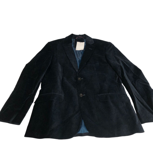 Branded Corduroy Blazer Size 38 Dark Navy Casual Men's Full Lined Jacket
