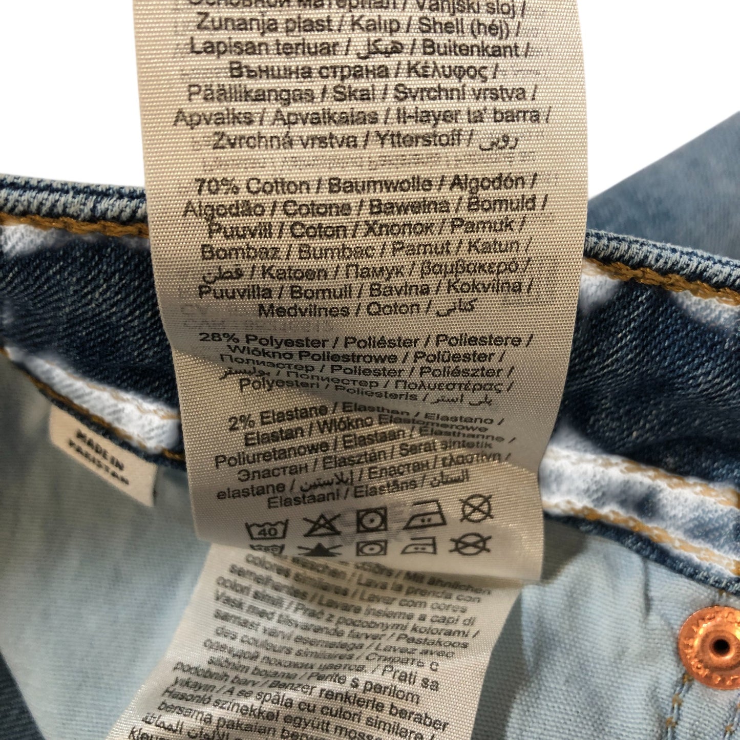 Jack & Jones Jeans W30 L34 Men's Light Blue Denim Slim