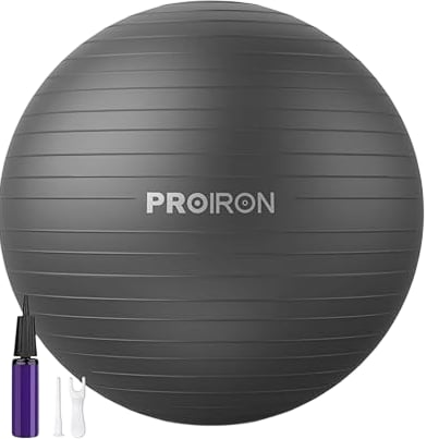ProIron Yoga Ball Set 75cm Black and 25cm Pilates Ball Fitness Set