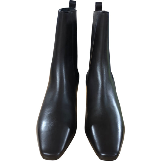 Branded Chocolate Women's Leather Kitten Heel Boots Size UK 6