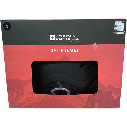 Mountain Warehouse Pinnacle Ski Helmet Unisex Size S Black Safety Gear