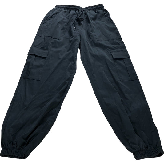 Cargo Pants Size S Women's Black Lightweight Polyester Elastic Waistband
