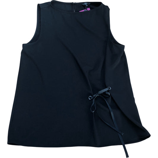 River Island Black Sleeveless Top With Tie Detail Size 12