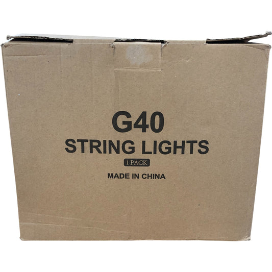 G40 String Lights 30M LED Light Chain 1 Pack Outdoor Garden Lighting