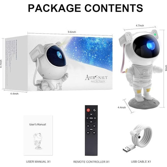 Starry Sky Astronaut Nebula Galaxy Projector With Remote Control