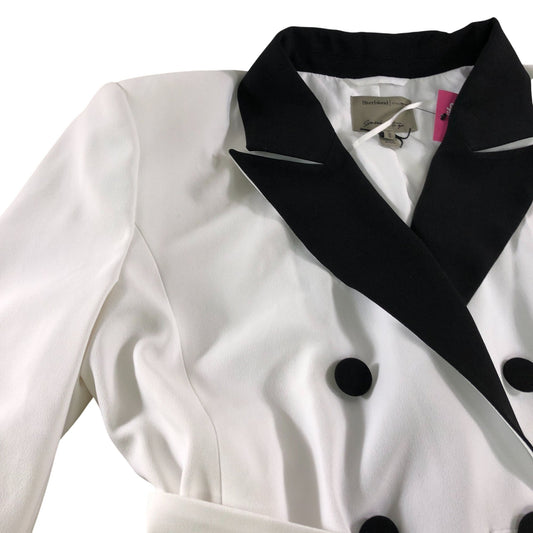 River Island Women's Classic Tuxedo Style Blazer Size 16 White